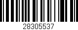 Código de barras (EAN, GTIN, SKU, ISBN): '28305537'