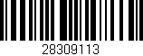 Código de barras (EAN, GTIN, SKU, ISBN): '28309113'