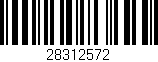 Código de barras (EAN, GTIN, SKU, ISBN): '28312572'