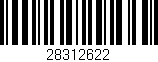 Código de barras (EAN, GTIN, SKU, ISBN): '28312622'