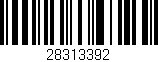 Código de barras (EAN, GTIN, SKU, ISBN): '28313392'