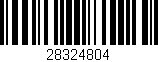 Código de barras (EAN, GTIN, SKU, ISBN): '28324804'