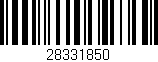 Código de barras (EAN, GTIN, SKU, ISBN): '28331850'