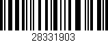 Código de barras (EAN, GTIN, SKU, ISBN): '28331903'
