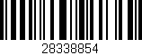 Código de barras (EAN, GTIN, SKU, ISBN): '28338854'