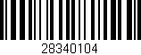 Código de barras (EAN, GTIN, SKU, ISBN): '28340104'