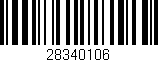 Código de barras (EAN, GTIN, SKU, ISBN): '28340106'