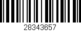 Código de barras (EAN, GTIN, SKU, ISBN): '28343657'