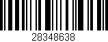 Código de barras (EAN, GTIN, SKU, ISBN): '28348638'