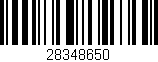 Código de barras (EAN, GTIN, SKU, ISBN): '28348650'