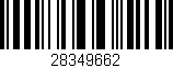 Código de barras (EAN, GTIN, SKU, ISBN): '28349662'