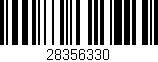 Código de barras (EAN, GTIN, SKU, ISBN): '28356330'