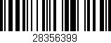 Código de barras (EAN, GTIN, SKU, ISBN): '28356399'
