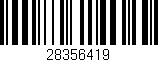 Código de barras (EAN, GTIN, SKU, ISBN): '28356419'