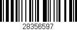 Código de barras (EAN, GTIN, SKU, ISBN): '28356597'