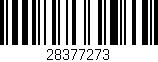Código de barras (EAN, GTIN, SKU, ISBN): '28377273'