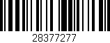 Código de barras (EAN, GTIN, SKU, ISBN): '28377277'
