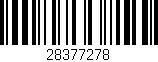 Código de barras (EAN, GTIN, SKU, ISBN): '28377278'