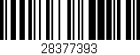 Código de barras (EAN, GTIN, SKU, ISBN): '28377393'