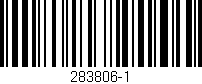 Código de barras (EAN, GTIN, SKU, ISBN): '283806-1'