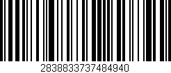 Código de barras (EAN, GTIN, SKU, ISBN): '2838833737484940'