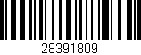 Código de barras (EAN, GTIN, SKU, ISBN): '28391809'