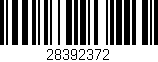 Código de barras (EAN, GTIN, SKU, ISBN): '28392372'