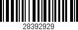 Código de barras (EAN, GTIN, SKU, ISBN): '28392929'
