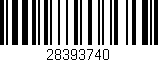 Código de barras (EAN, GTIN, SKU, ISBN): '28393740'