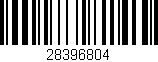 Código de barras (EAN, GTIN, SKU, ISBN): '28396804'