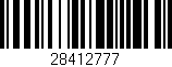 Código de barras (EAN, GTIN, SKU, ISBN): '28412777'