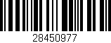 Código de barras (EAN, GTIN, SKU, ISBN): '28450977'