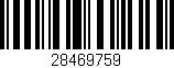 Código de barras (EAN, GTIN, SKU, ISBN): '28469759'