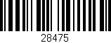 Código de barras (EAN, GTIN, SKU, ISBN): '28475'