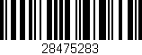 Código de barras (EAN, GTIN, SKU, ISBN): '28475283'
