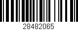 Código de barras (EAN, GTIN, SKU, ISBN): '28482065'
