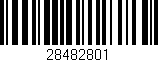 Código de barras (EAN, GTIN, SKU, ISBN): '28482801'