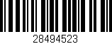 Código de barras (EAN, GTIN, SKU, ISBN): '28494523'