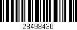 Código de barras (EAN, GTIN, SKU, ISBN): '28498430'