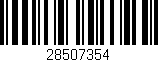 Código de barras (EAN, GTIN, SKU, ISBN): '28507354'