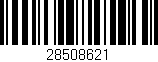 Código de barras (EAN, GTIN, SKU, ISBN): '28508621'