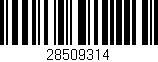 Código de barras (EAN, GTIN, SKU, ISBN): '28509314'
