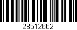 Código de barras (EAN, GTIN, SKU, ISBN): '28512662'