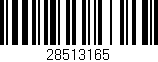 Código de barras (EAN, GTIN, SKU, ISBN): '28513165'