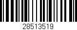 Código de barras (EAN, GTIN, SKU, ISBN): '28513519'