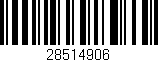 Código de barras (EAN, GTIN, SKU, ISBN): '28514906'