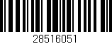 Código de barras (EAN, GTIN, SKU, ISBN): '28516051'