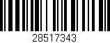 Código de barras (EAN, GTIN, SKU, ISBN): '28517343'