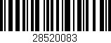 Código de barras (EAN, GTIN, SKU, ISBN): '28520083'