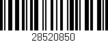 Código de barras (EAN, GTIN, SKU, ISBN): '28520850'